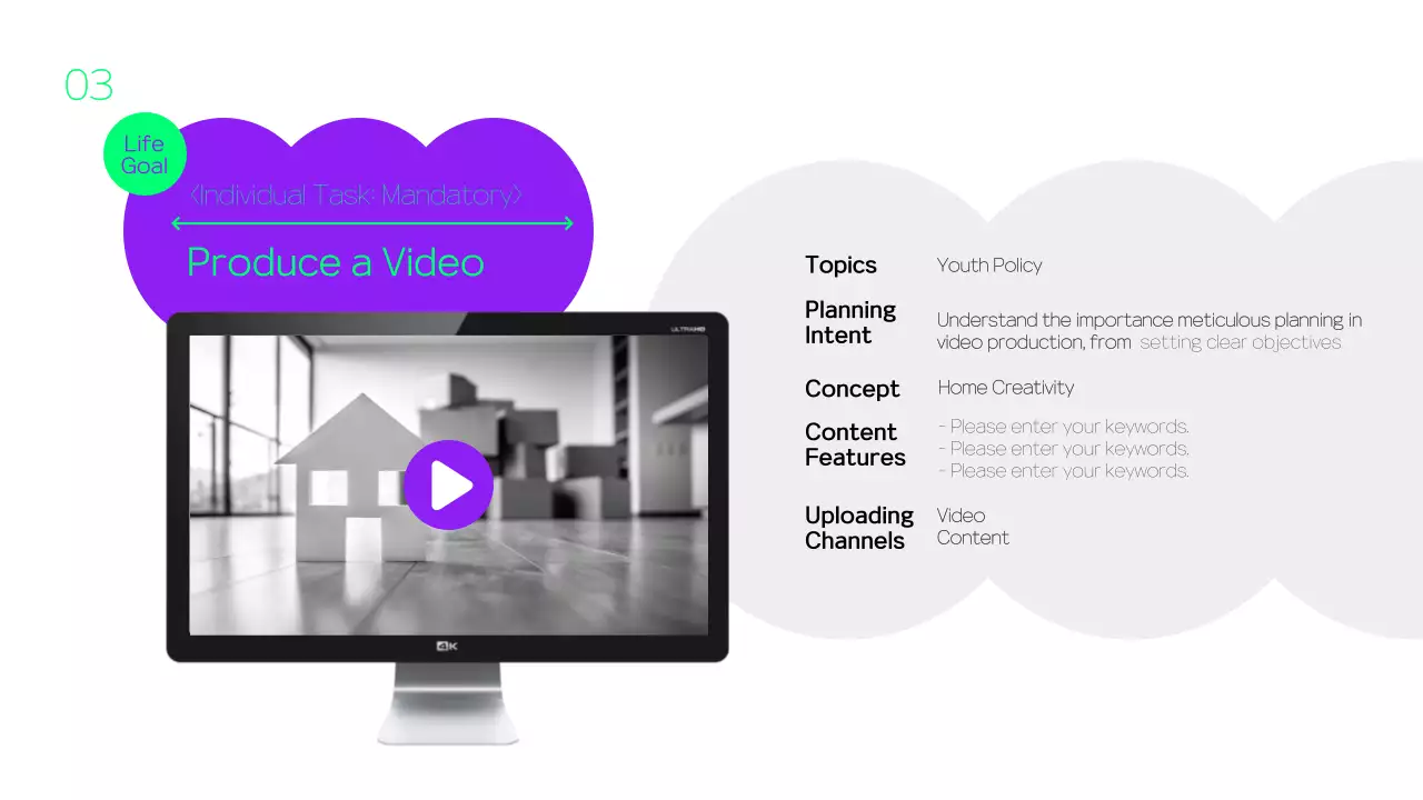 Purple Modern Volunteer Report Presentation