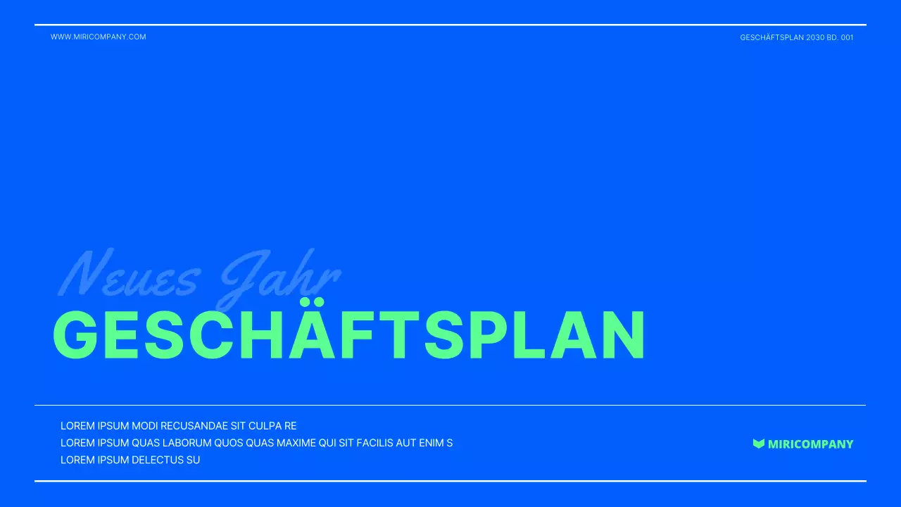 Businessplan-Präsentation in Lindgrün