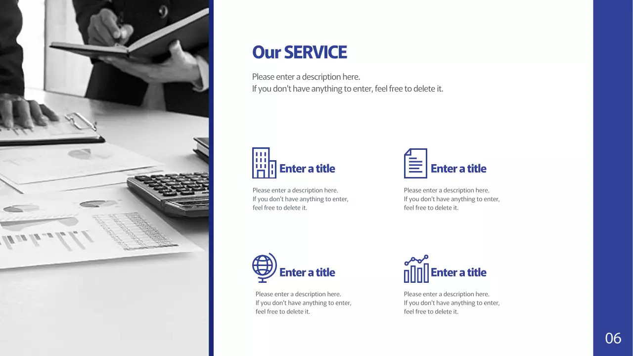 Presentasi Dokumen Profil Perusahaan Profesional Biru