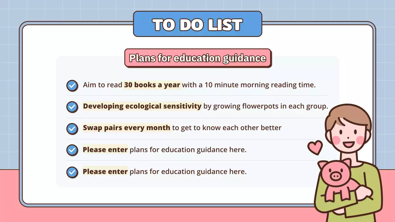 Pink Simple School Guide Presentation