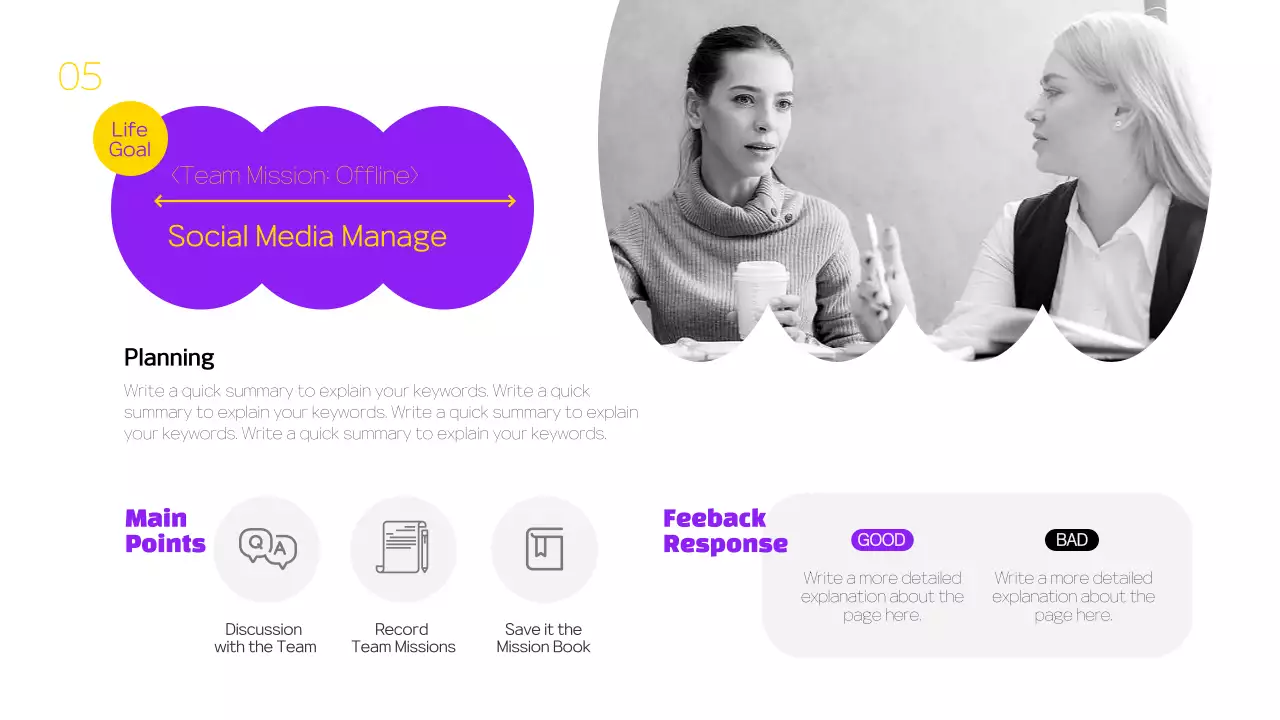 Purple Modern Volunteer Report Presentation