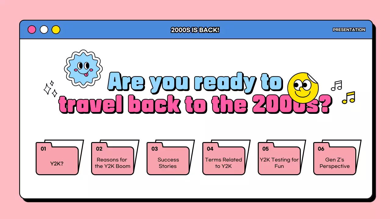 Menganalisis tren Y2K yang norak dengan warna merah muda dan biru