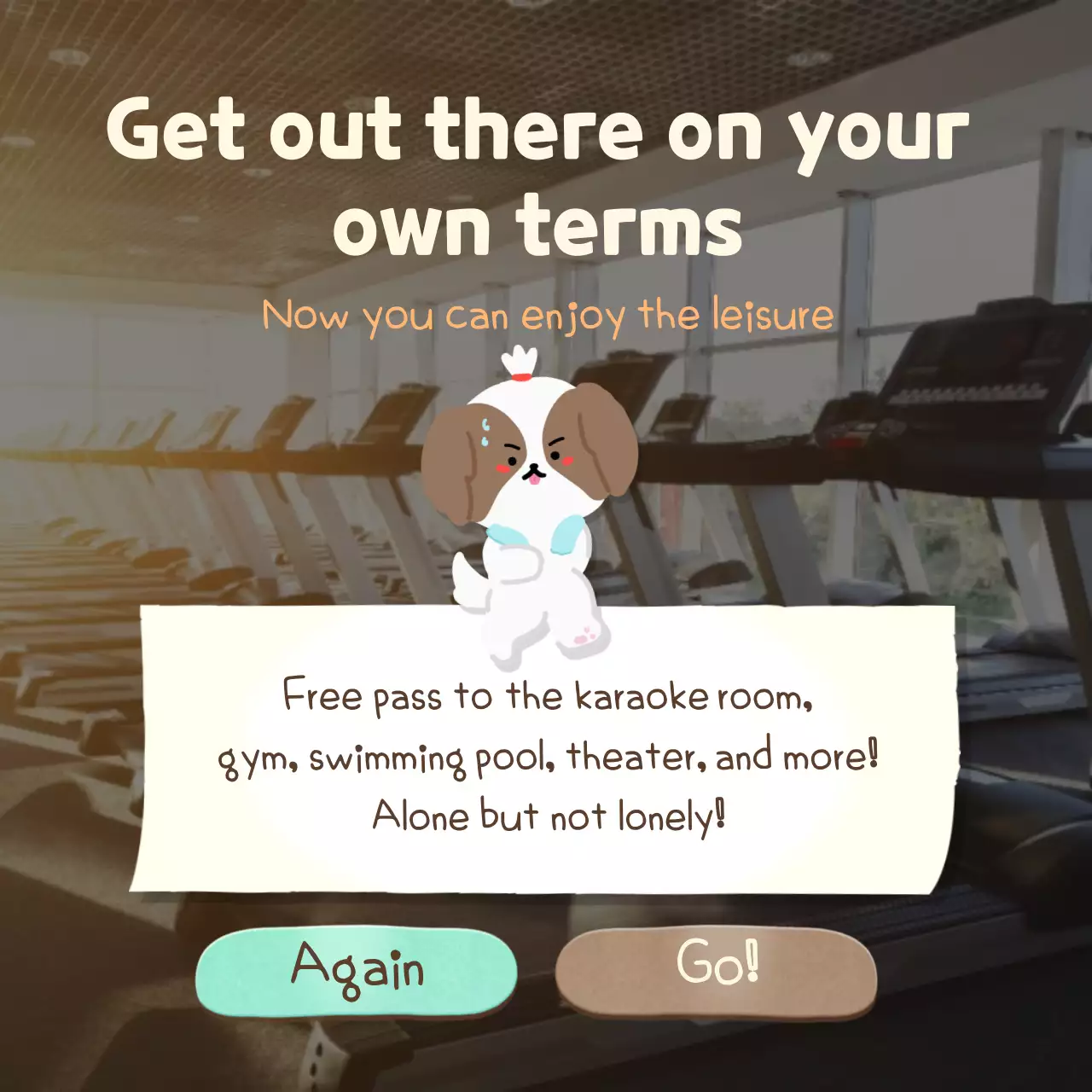 Vacation type psychology test with a cute blue pool concept