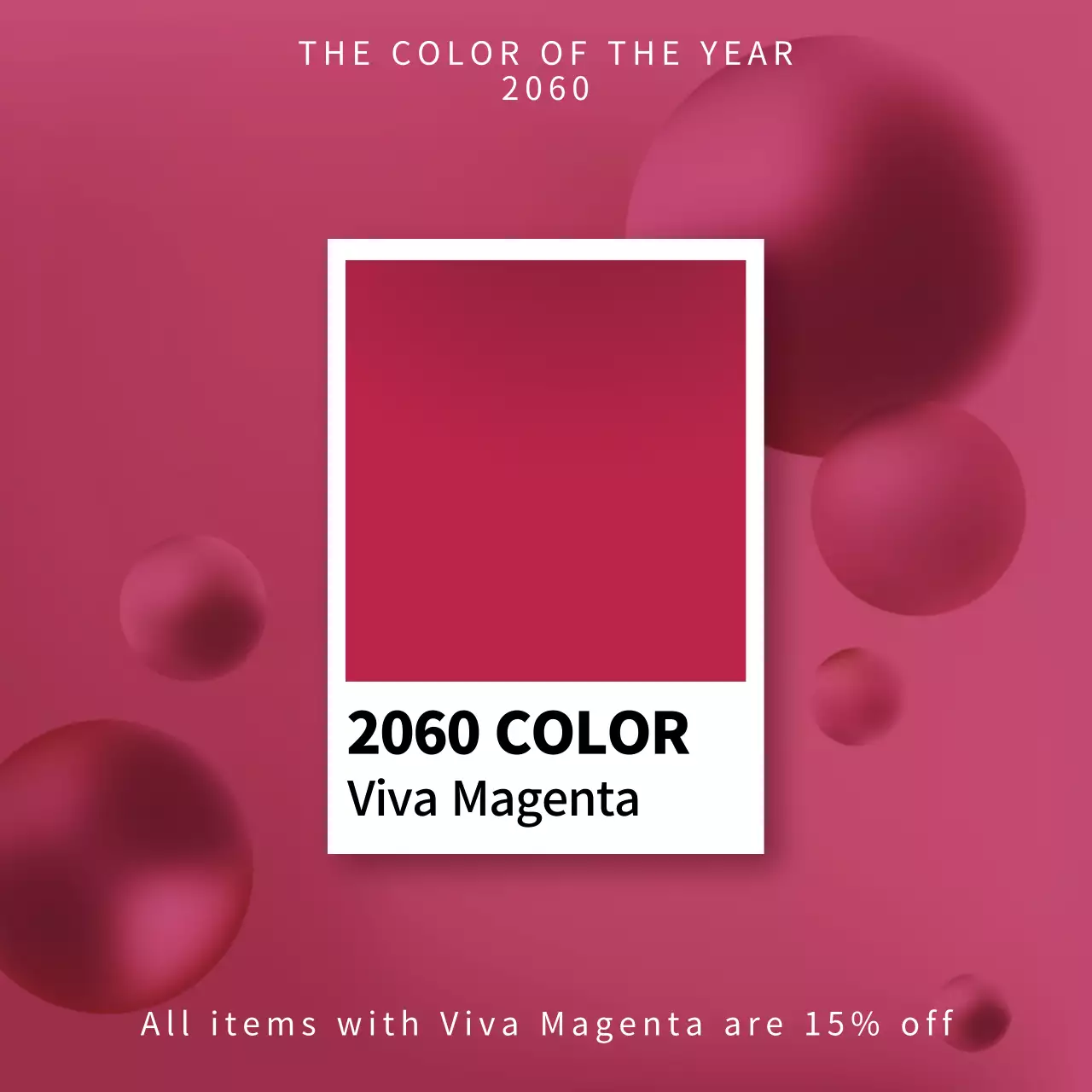 Pink, graphic, color-of-the-year promotion