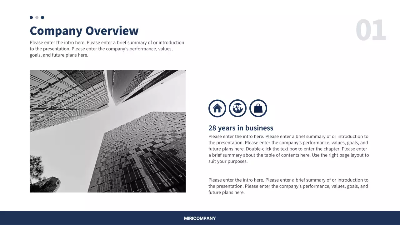 Blue Simple Business Plan Document Presentation