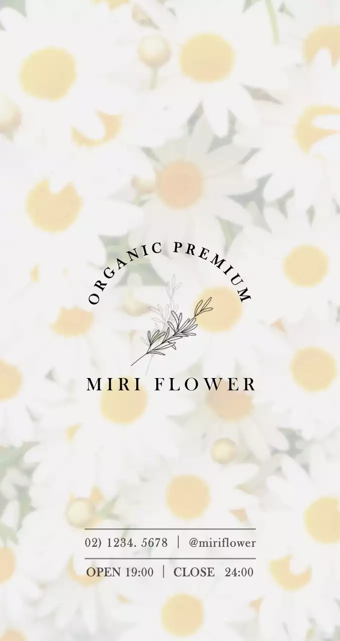 Emotional chamomile photo concept to promote and inform florists