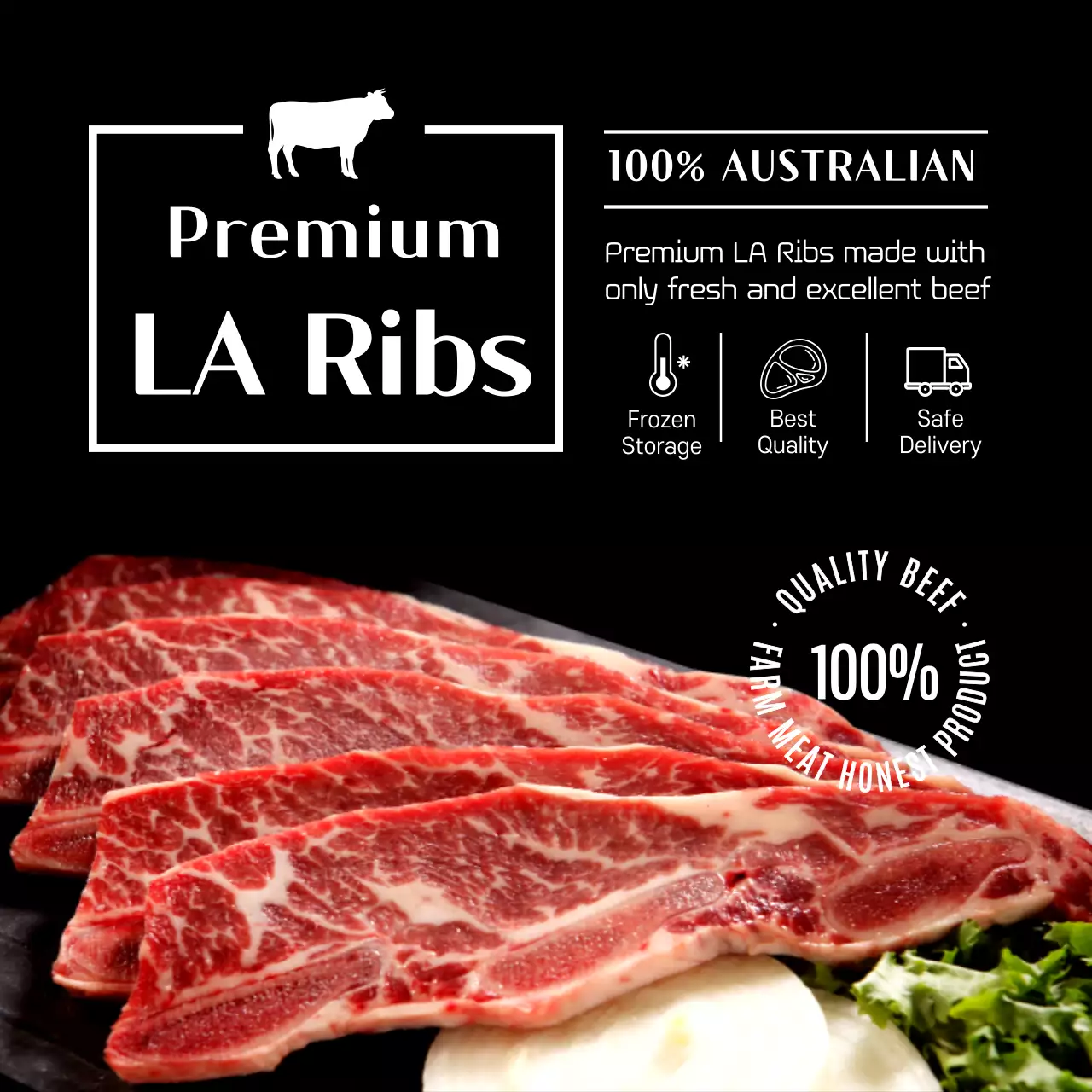 Black Professional Beef Promotion Social Media Post