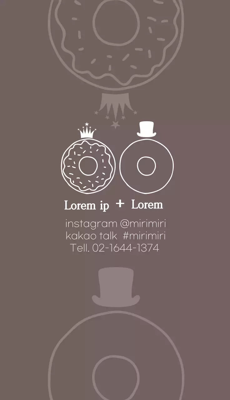 Cartão de visita de propaganda de comida minimalista marrom