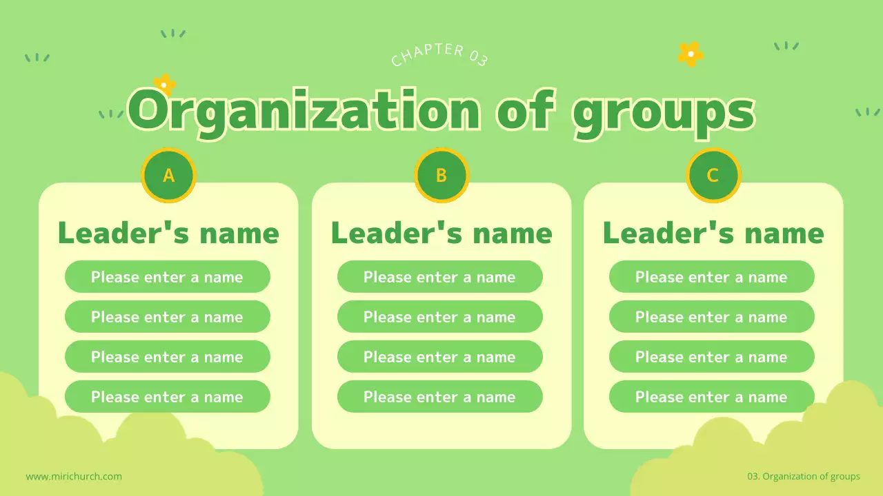 그린 심플 교회 이벤트 프레젠테이션