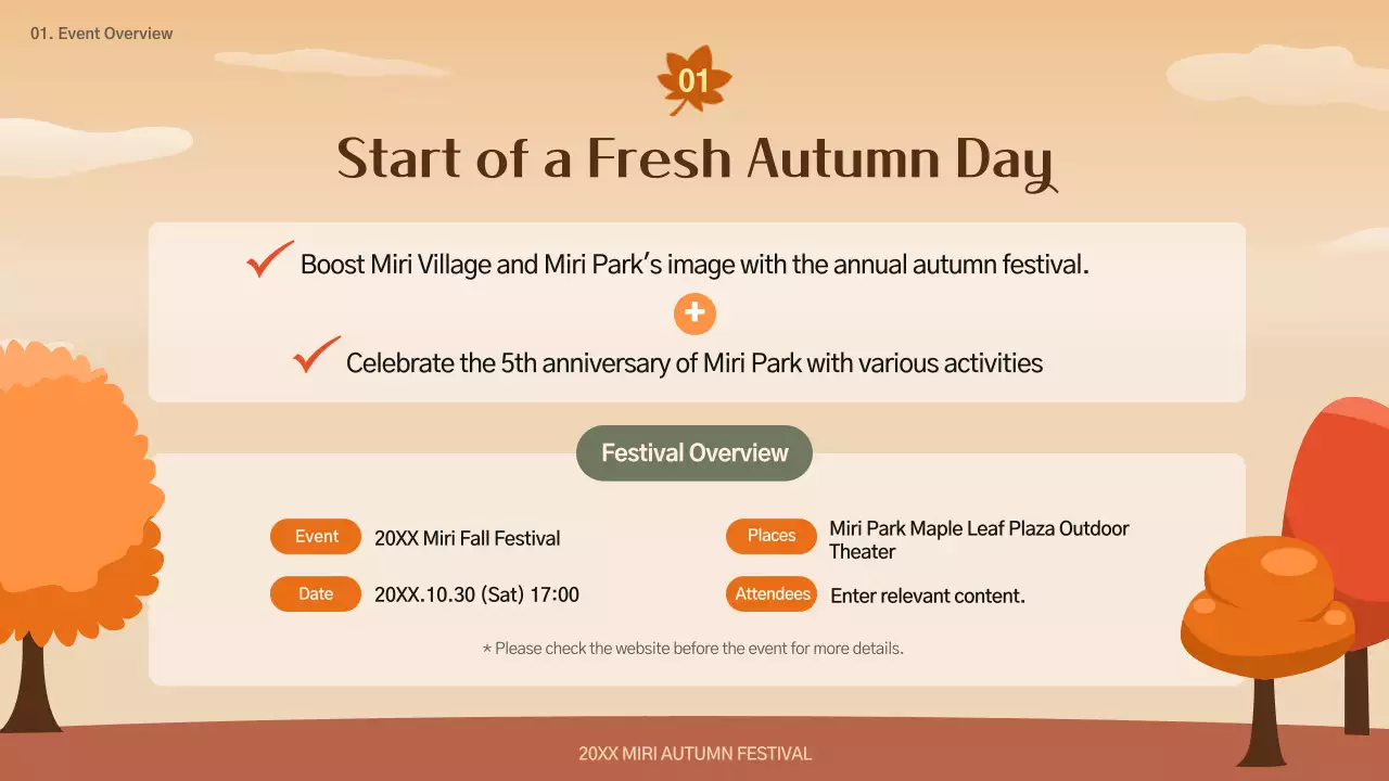 Orange Traditional Festival Guide Presentation