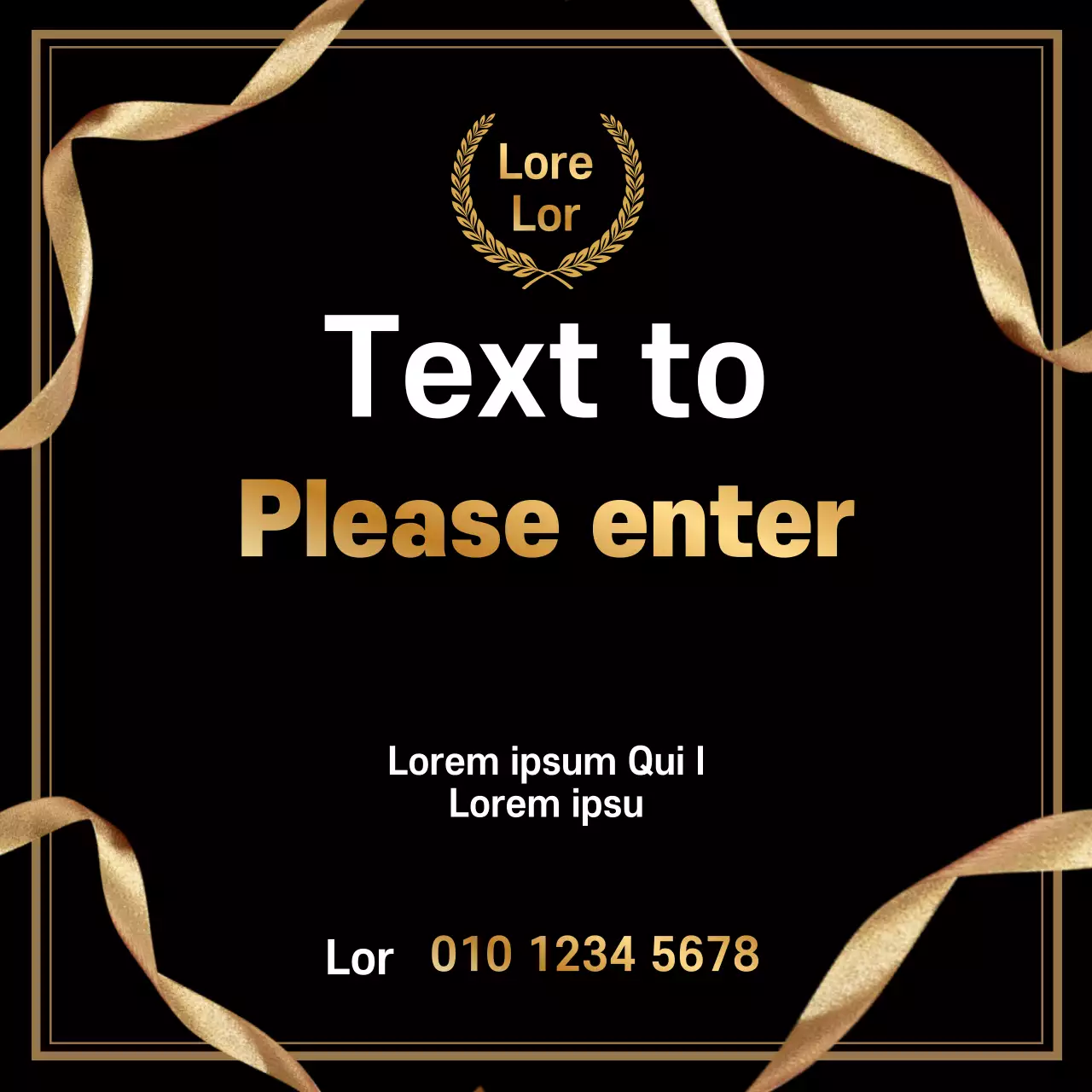 Black Elegant Event Invitation Banner