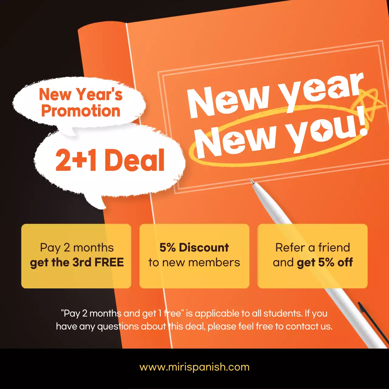 orange yellow brown book illustration english academy publicity card news