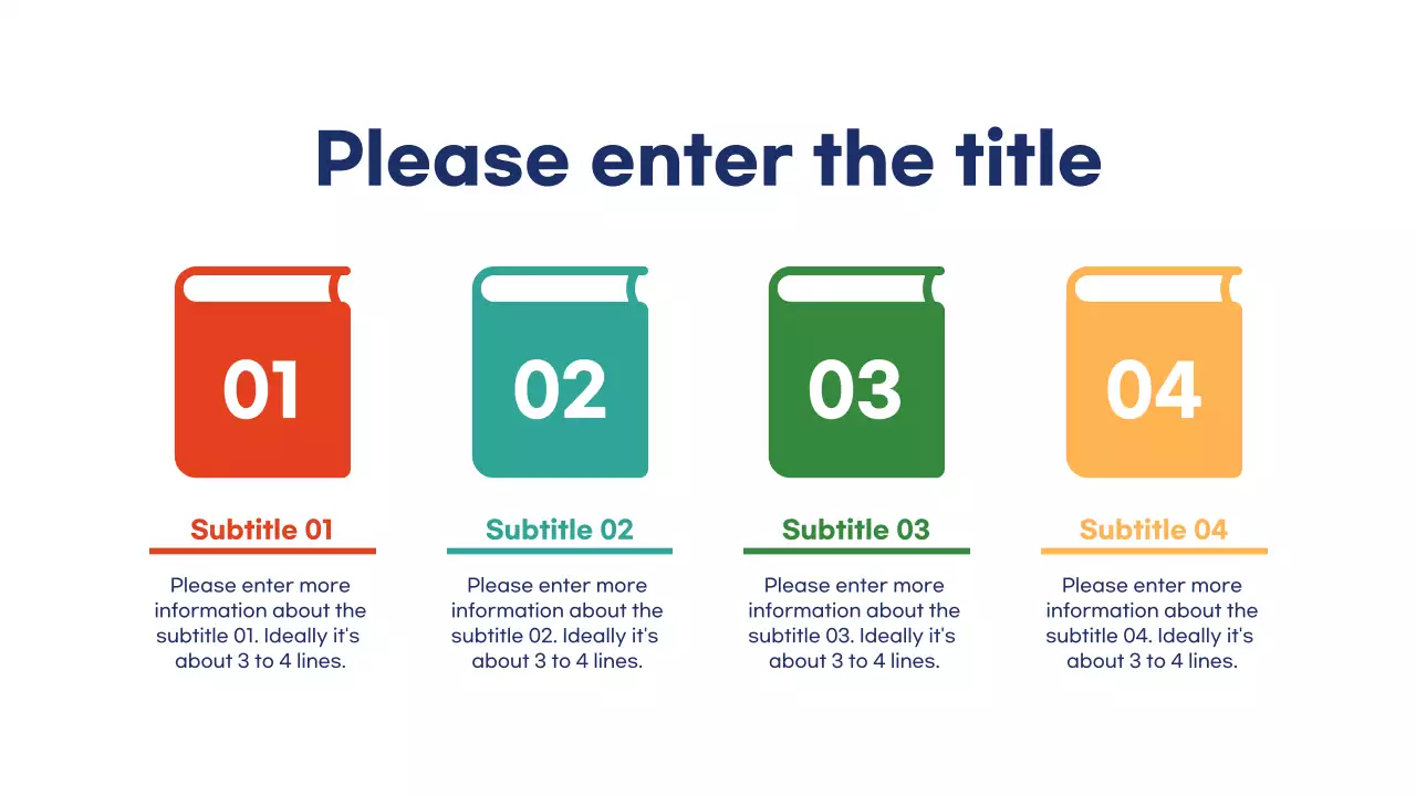 A cute rainbow-colored project management sequence infographic