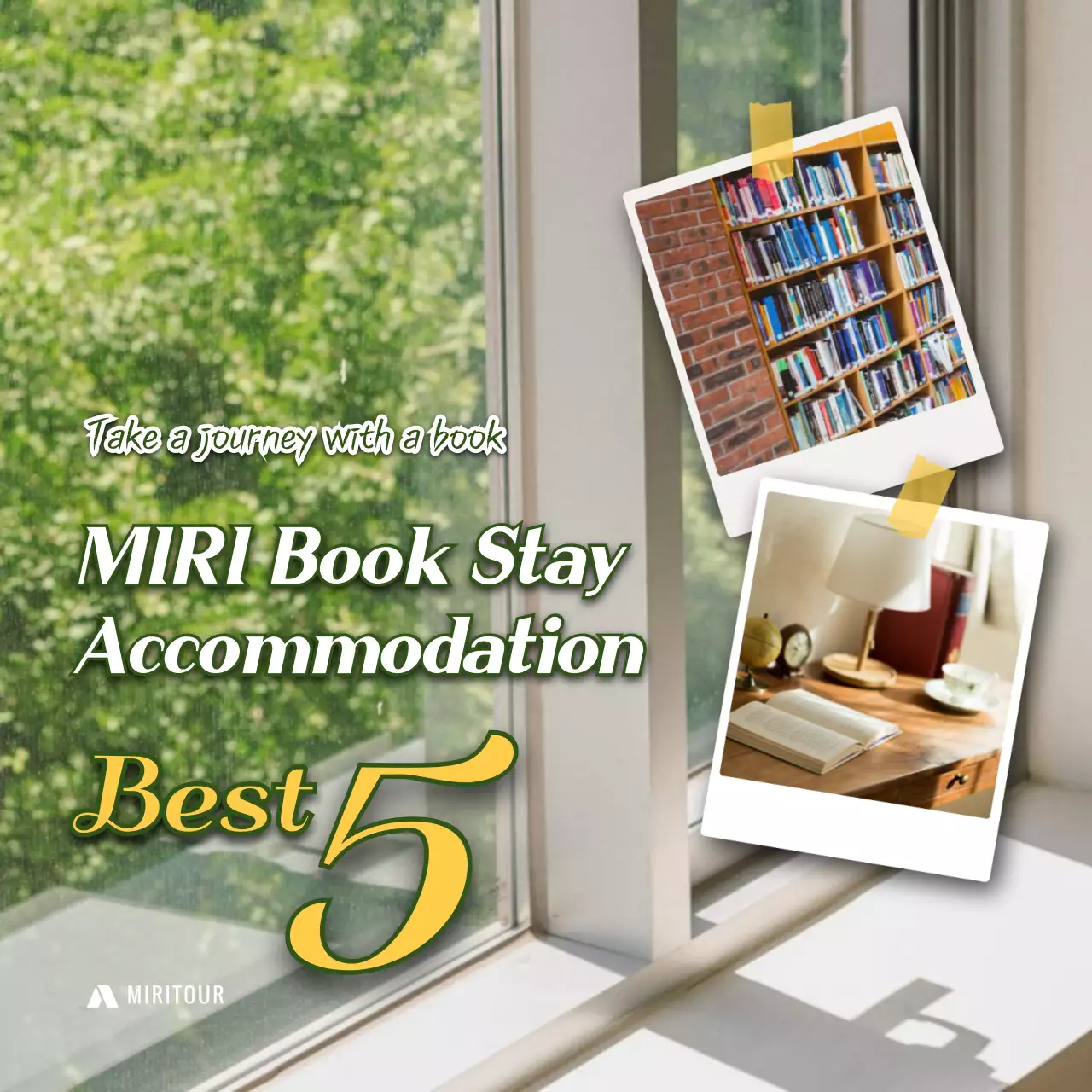 Green Minimal Accommodation Promotion Social Media Post