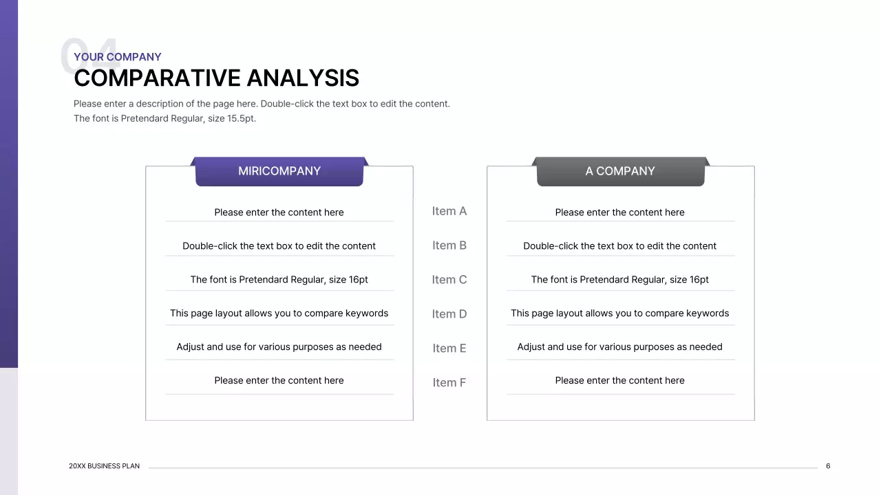 Purple Modern Business Plan Presentation