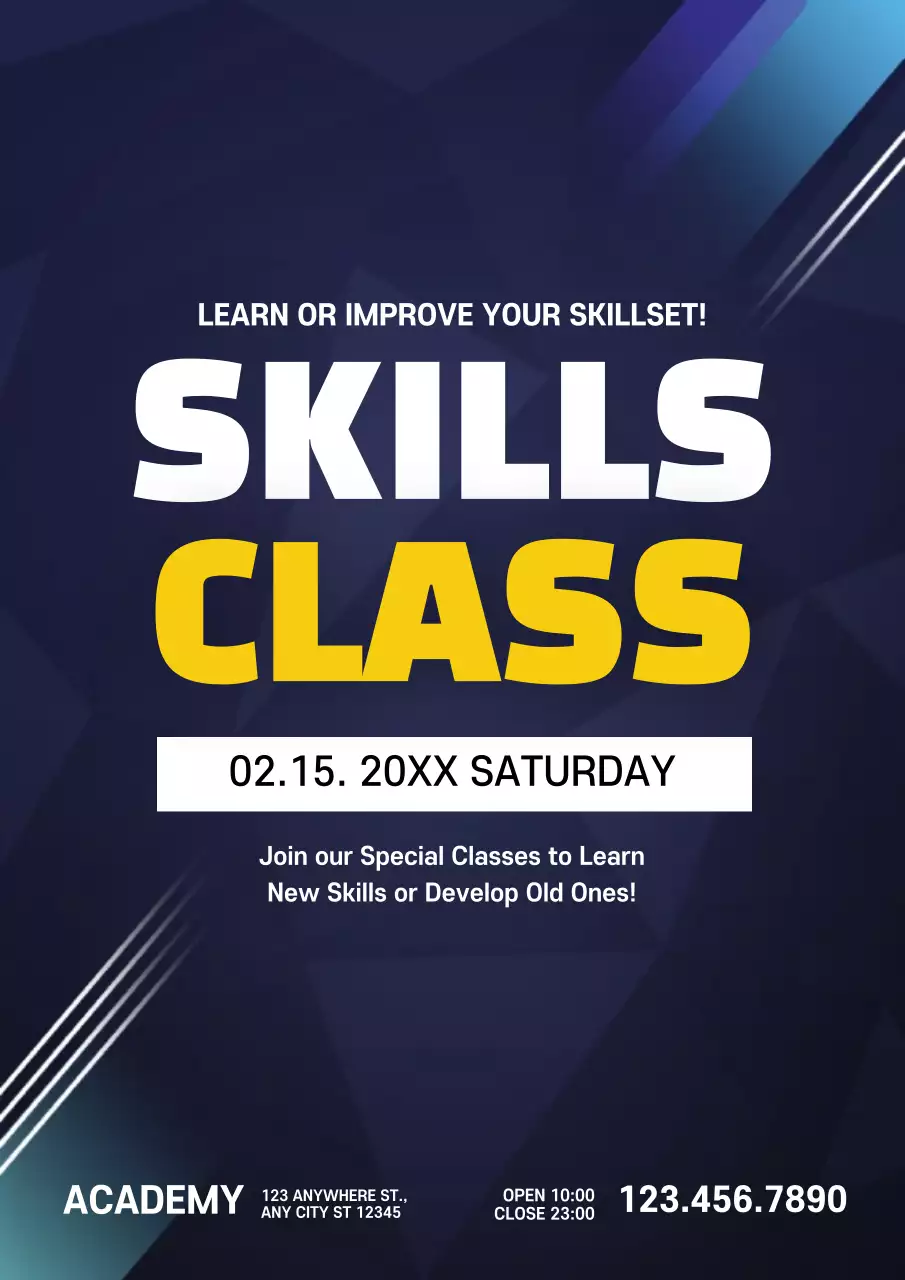 Navy Modern Skills Promotion Poster