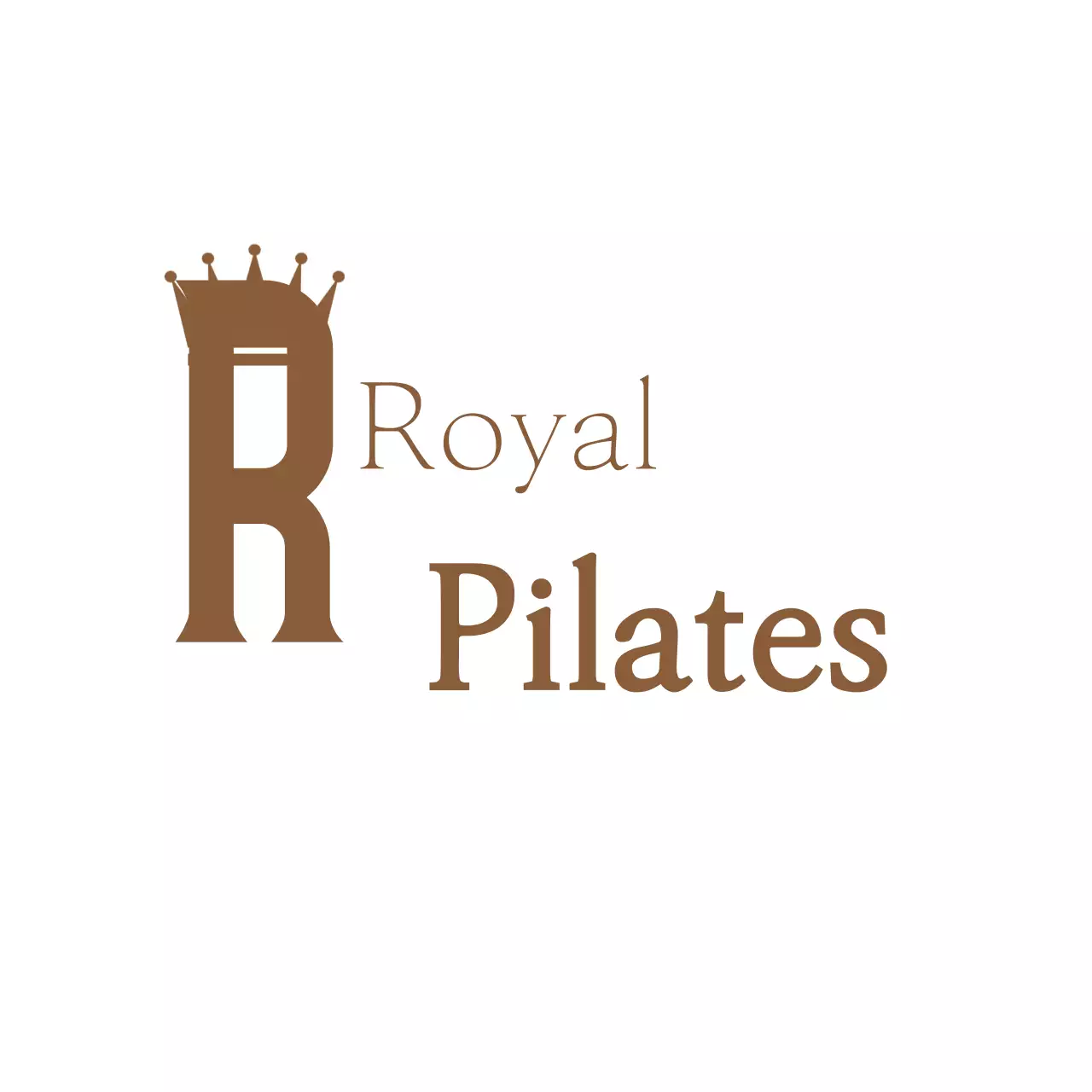 Brown Elegant Fitness Business Logo