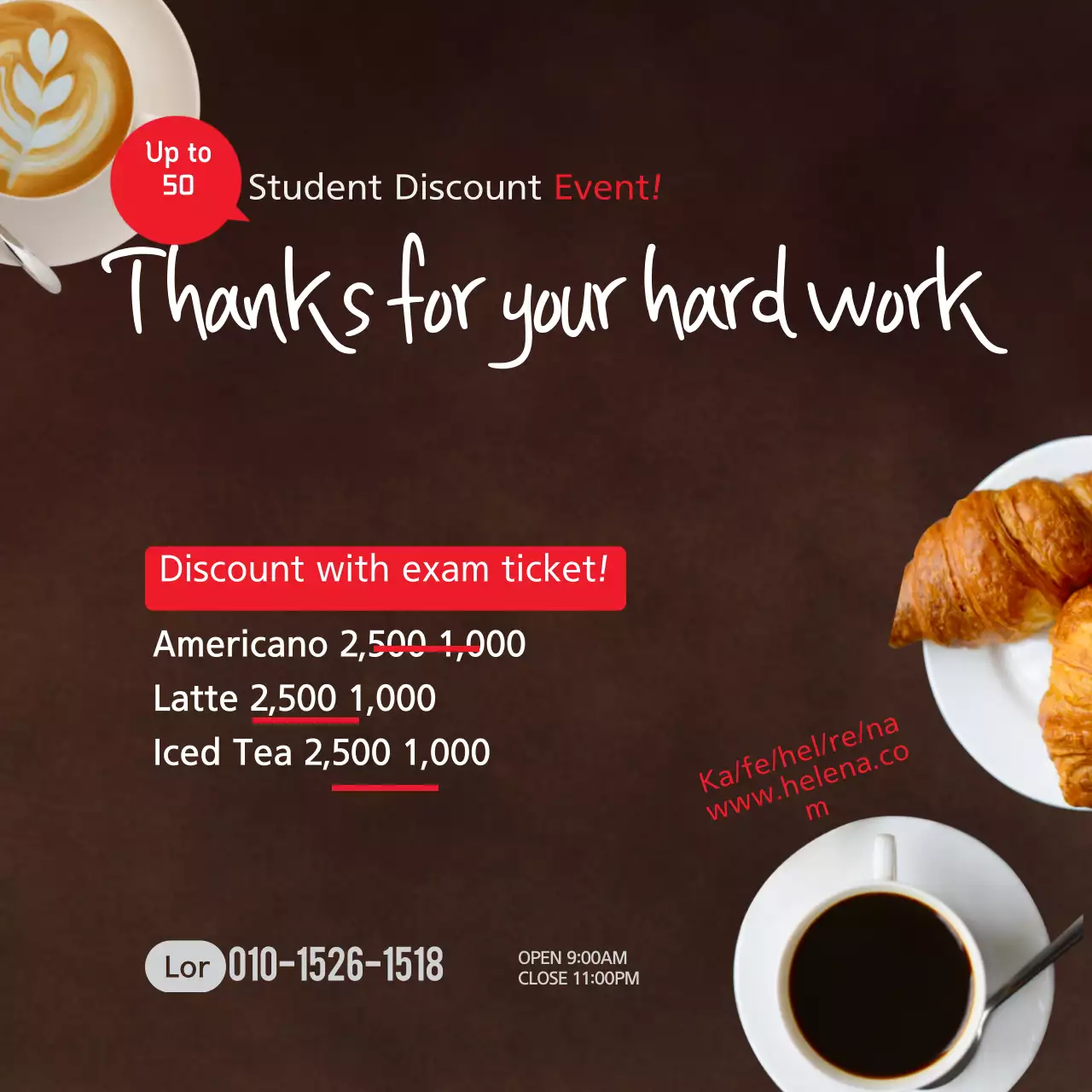 Student discount events