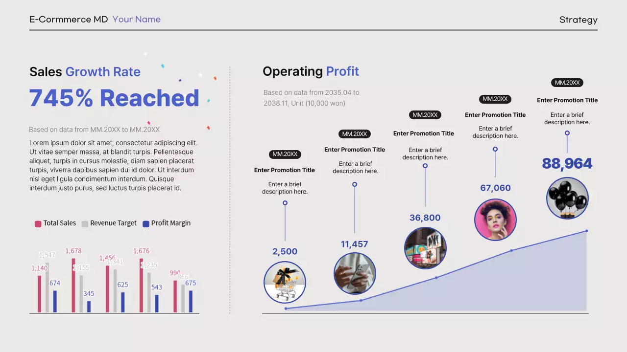 Blue Modern Ecommerce Portfolio Presentation