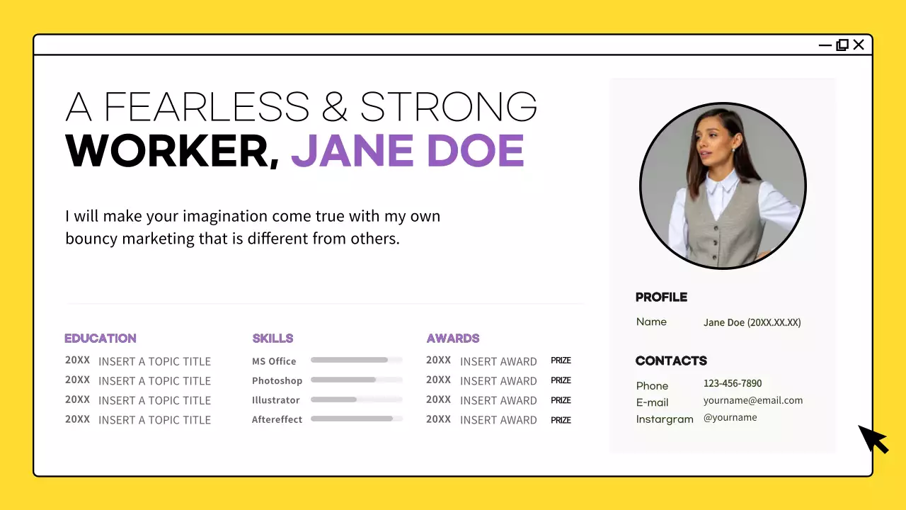 Portfolio of colorful computer screen concepts