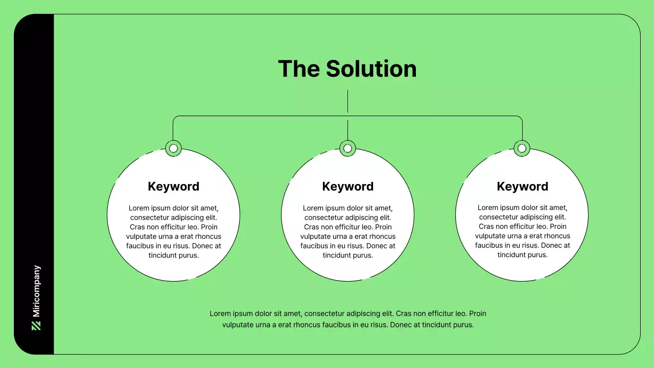 Business illustration with simple lines and green color