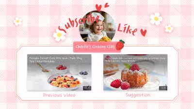 Pink Cute Cooking Suggestion YouTube Thumbnail
