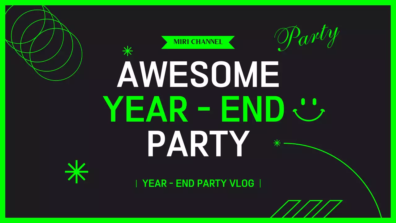 블랙과 형광연두의 연말 송년회 파티 브이로그