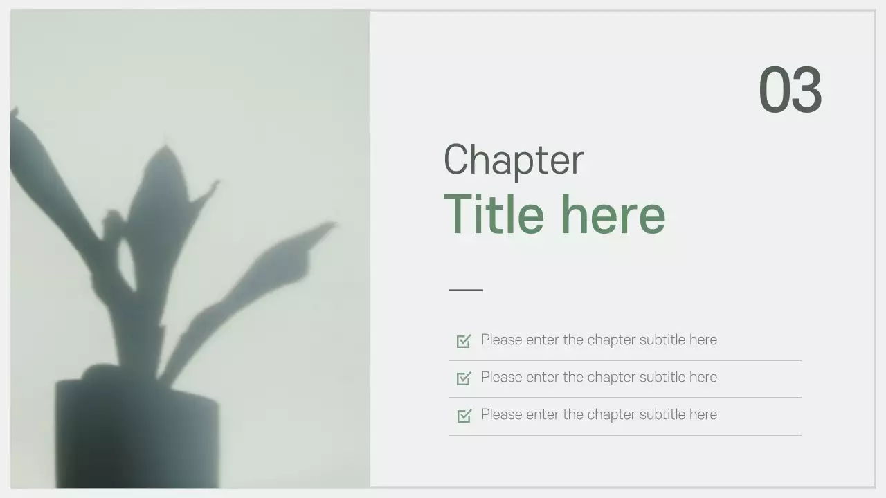 Green Minimal Nature Presentation