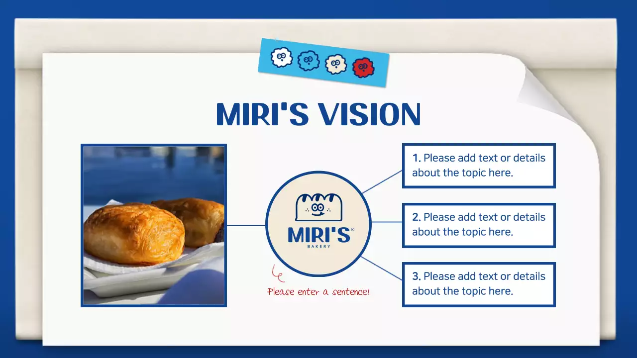 Blue Modern Bakery Portfolio Presentation