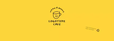 White yellow hand-drawn illustration