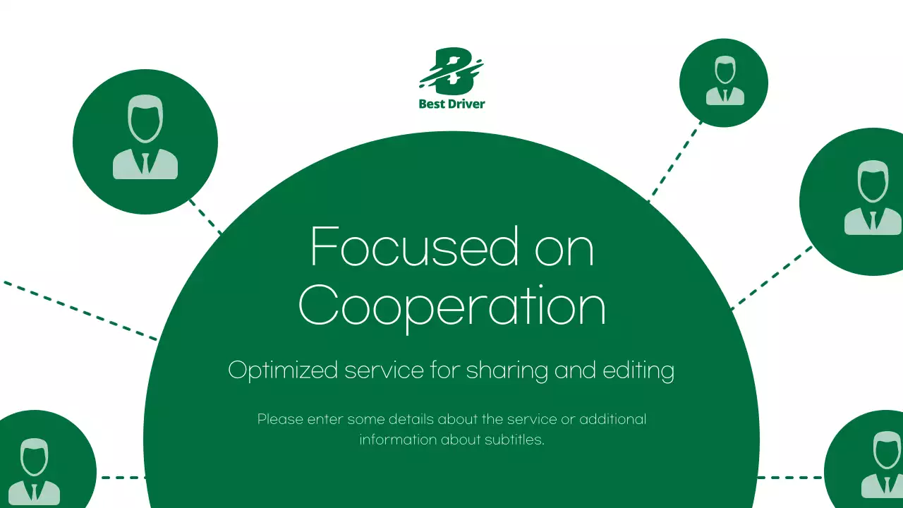 Green Minimal Driver Service Promotion Presentation