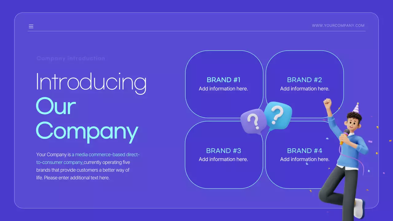 Blue Trendy Celebration Presentation