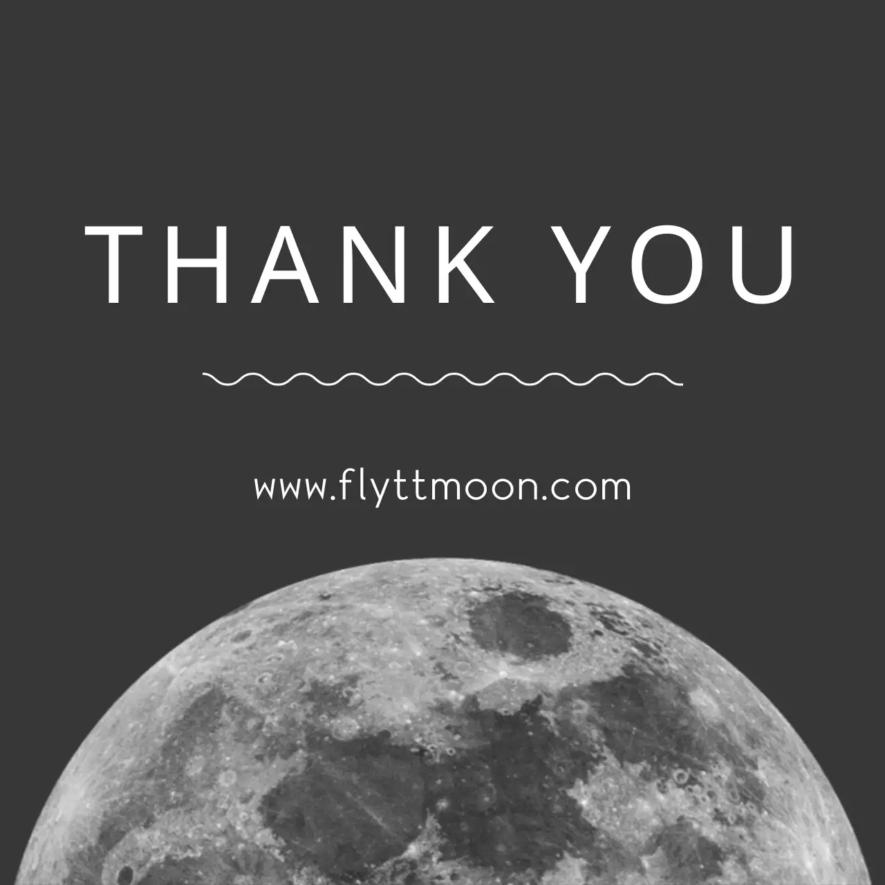 Spanduk Kartu Ucapan Terima Kasih Minimal Hitam