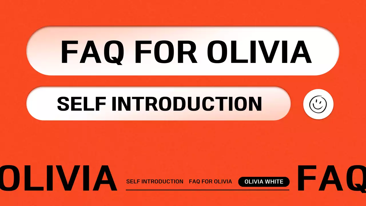 Orange Bold Faq Guide Presentation