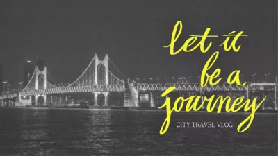 Black Modern Travel Vlog YouTube Thumbnail