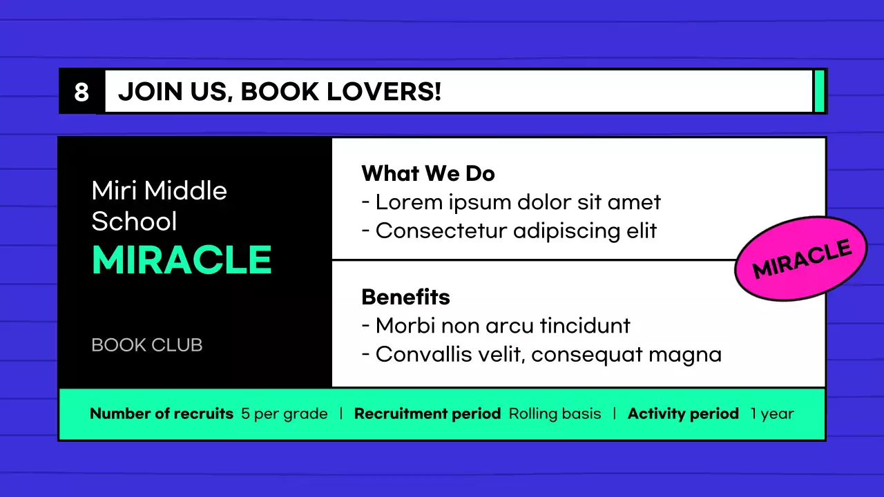 A guide to using the blue and mint middle school library