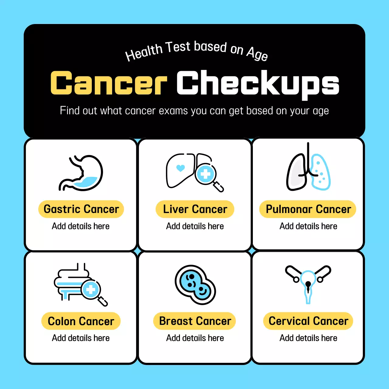 Simple light blue and black 3D icon to see who needs to be screened