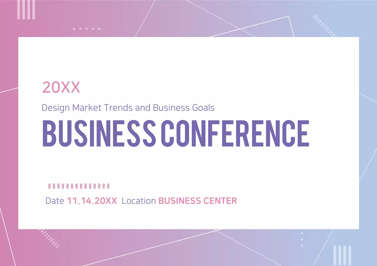Pink Modern Business Announcement Poster