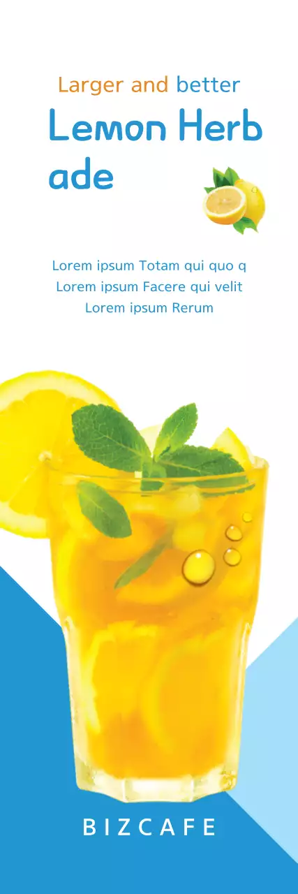 Banner de promoção de bebidas moderno amarelo