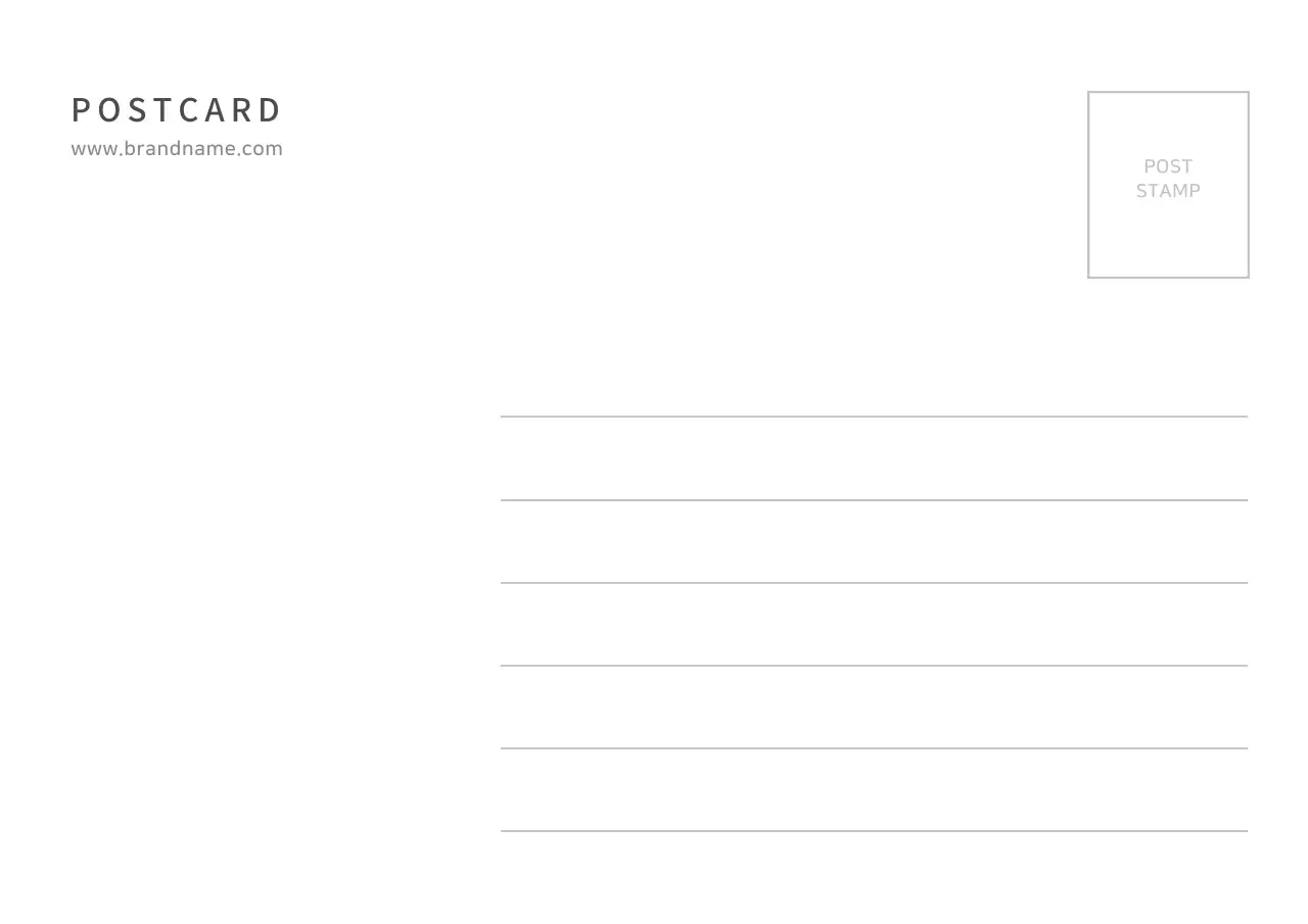 Beige Minimalist Travel Postcard Poster