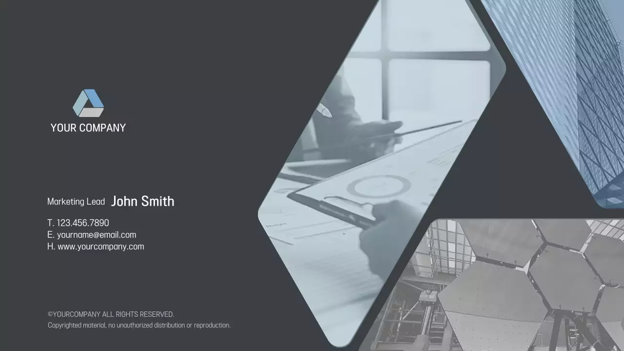 The gray and blue corporate first half earnings release