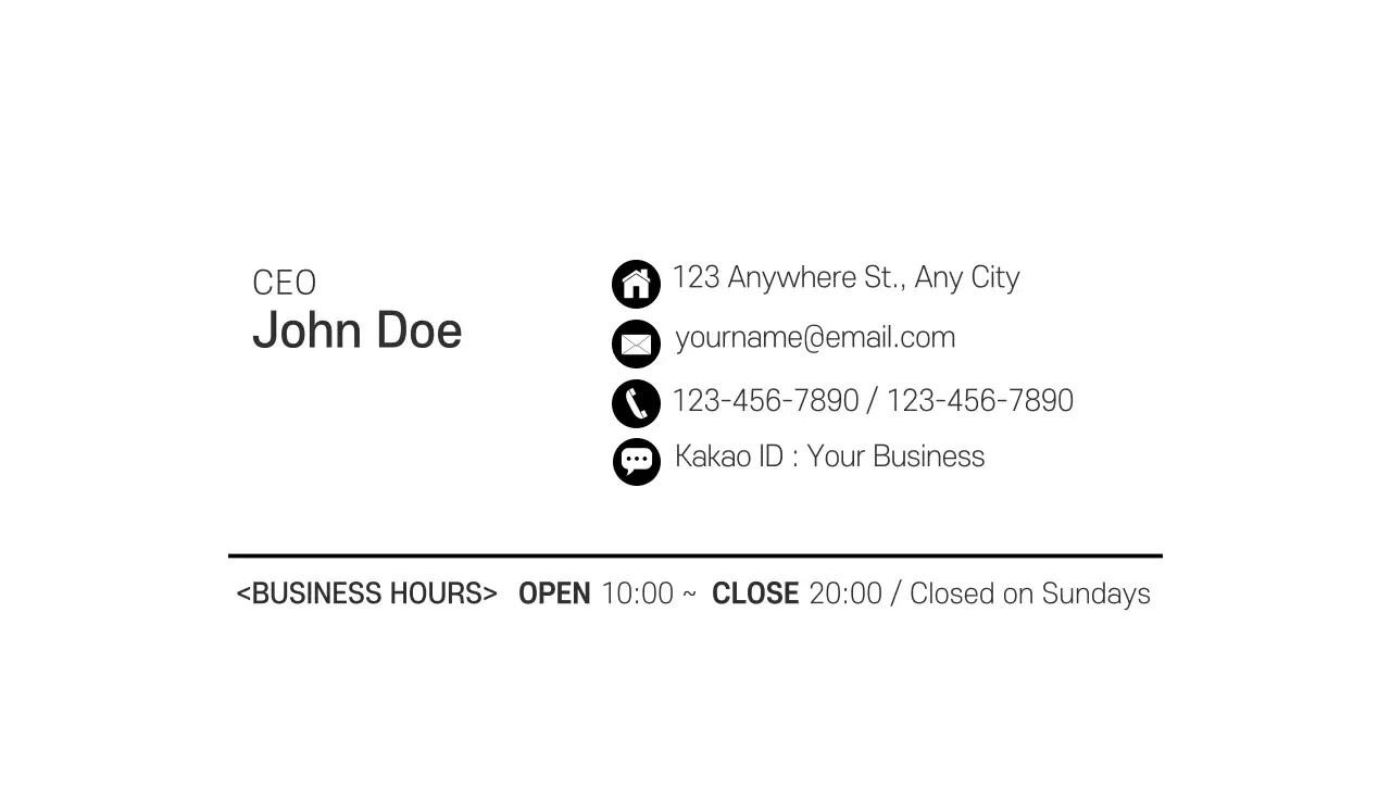 Yellow Simple Pet Business Card