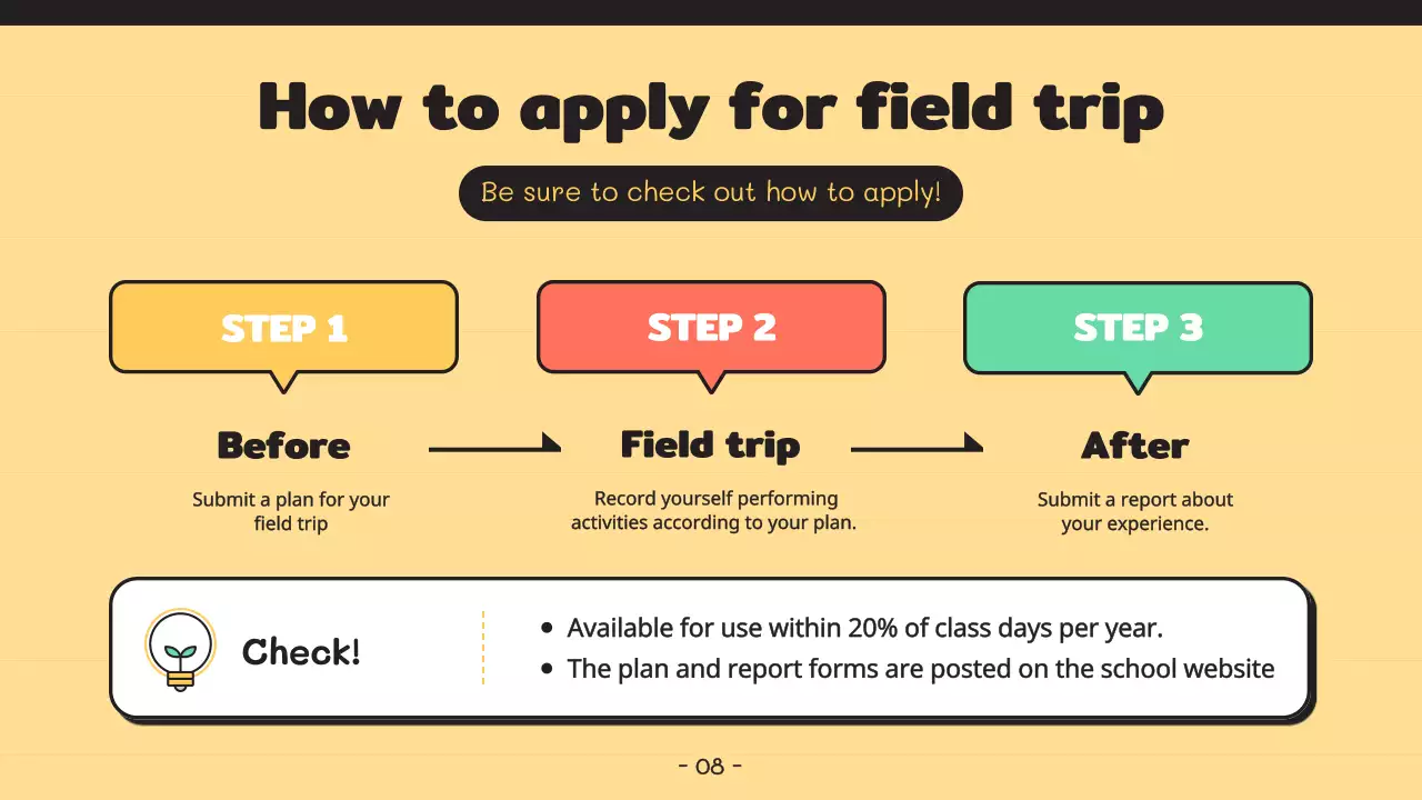 노란색 간단한 부모 발표 프레젠테이션