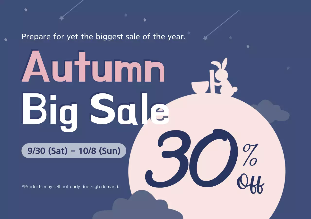 Navy Minimal Sale Promotion Poster