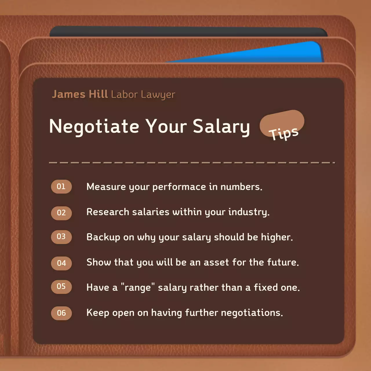 Brown, neat and changed, this year's salary labor attorney promotional card news