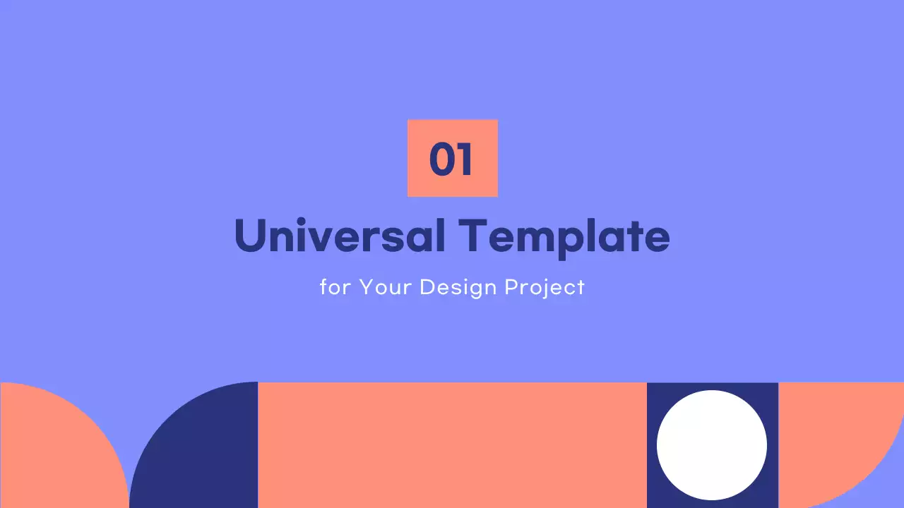 Blue and orange tones geometric shapes pattern design style presentation geometric minimal