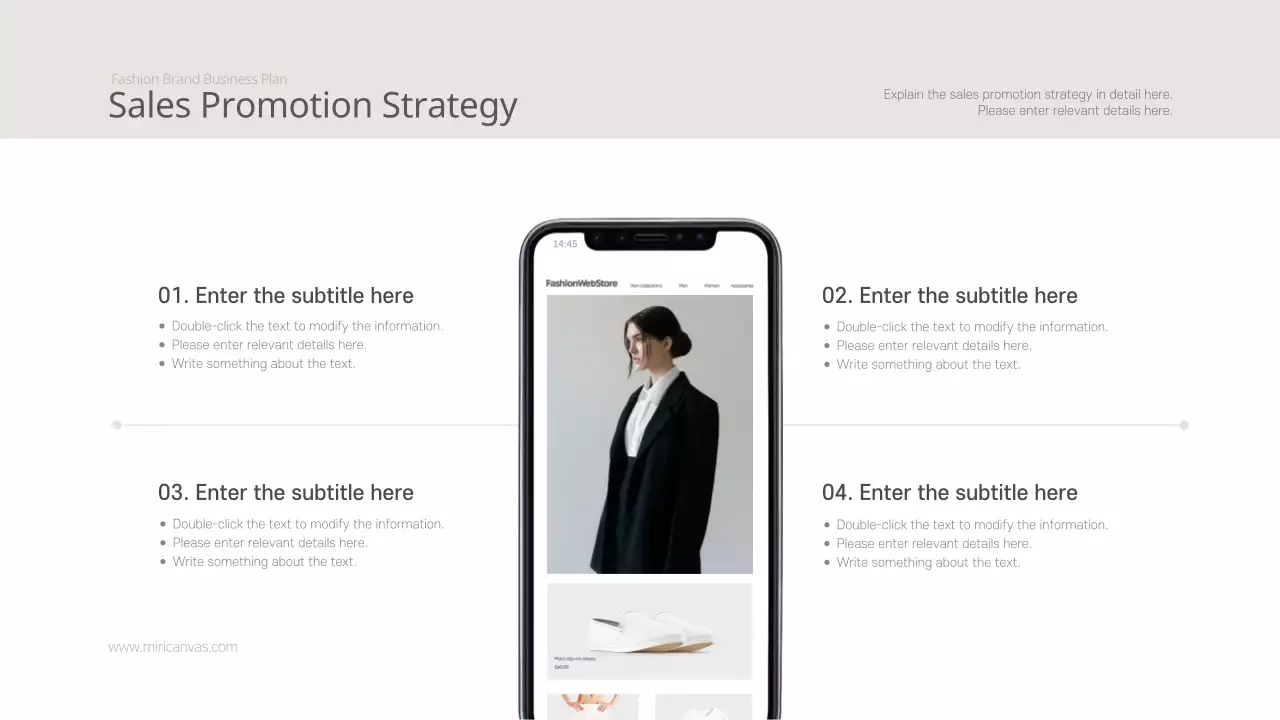 Beige 2039 Fashion Brand Business Plan Women's Clothing Consulting Analysis Vision Business