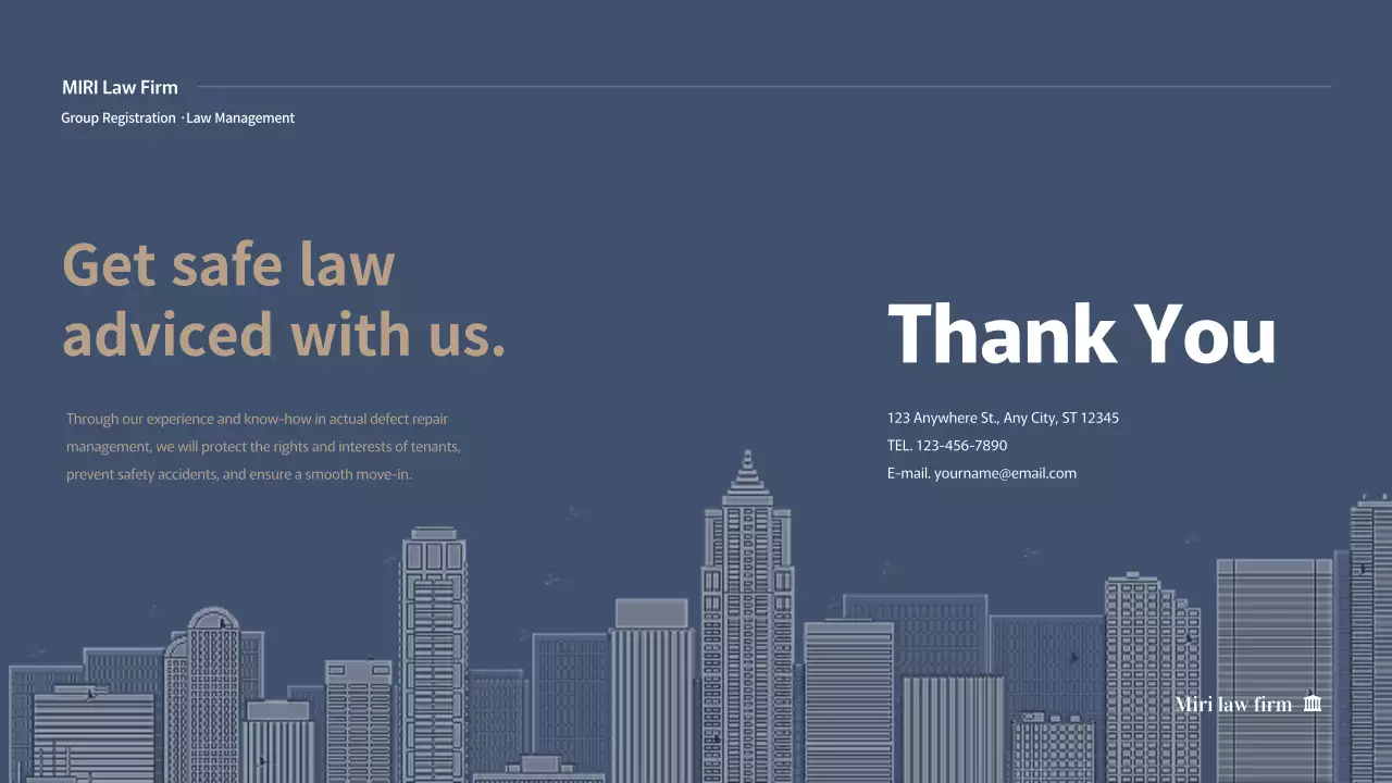 Blue Professional Law Meeting Agenda Presentation