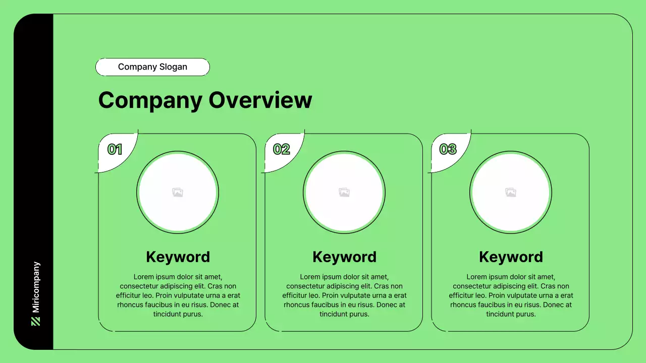 Business illustration with simple lines and green color