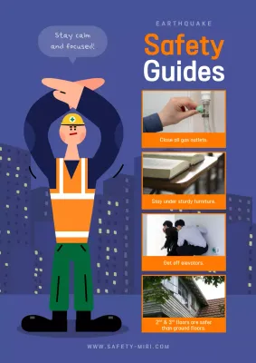 Navy and orange earthquake behavior tips